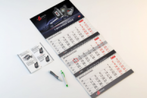 Дизайн рекламной продукции на 2010 год для бренда автомобильных