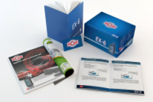 Дизайн полиграфии и упаковки для автомобильной сигнализации KGB