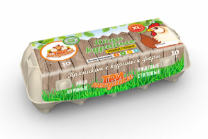 Дизайн упаковки для Яиц Три Несушки