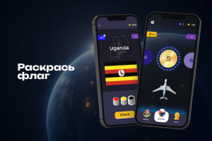 Дизайн мобильной игры Раскрась флаг