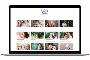 Адаптивный сайт-портфолио фотографа Алёны Лето