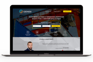 Адаптивный лендинг с настройкой рекламы "Кронион"