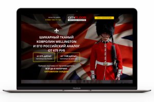 Адаптивный лендинг с настройкой рекламы "Балта Веллингтон"