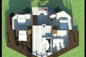 коттедж-оранжерея план