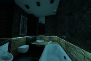 ванная освещение неон