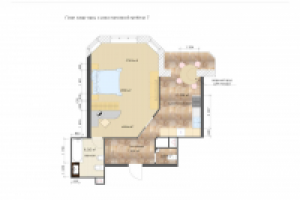 План квартиры с расстановкой мебели 7