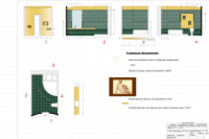 раскладка плитки в ванной комнате