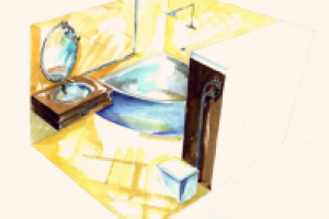 ванна эскиз