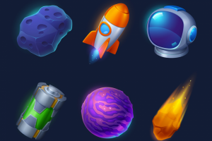 Векторные иконки: Космос