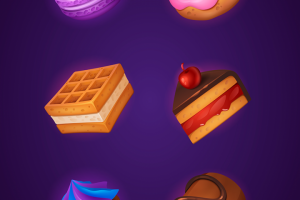 Векторные иконки: Сладости