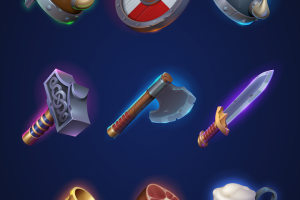 Векторные иконки: Викинги