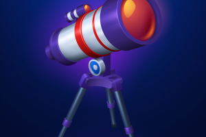 Векторная иконка: Телескоп