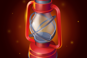 Векторная иконка: Фонарь