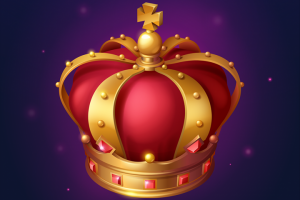 Векторная иконка: Золотая корона