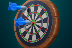 Векторная иконка: Дартс