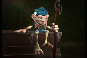 3D модель персонажа Ключник