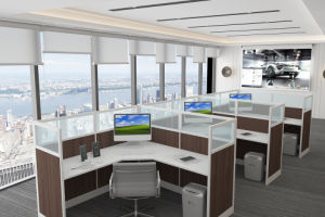 3d визуализация и модель оффиса