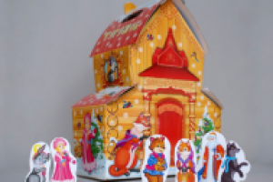 новогодняя упаковка Теремок для фирмы "Интеркартон"