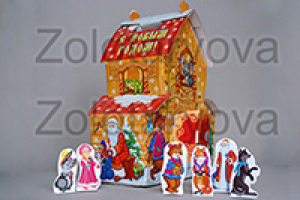 новогодняя упаковка теремок