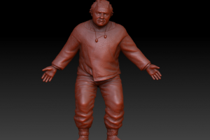 3д-скульптура Леонова в роли Уэфа из фильма "Кин-дза-дза"