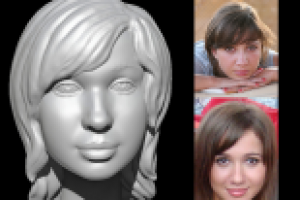 Света (  голова для фигурки под 3д-печать)