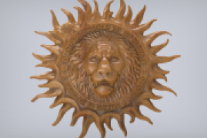 Лев-солнце (под ЧПУ)