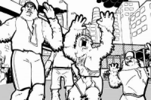 Анимация 4ёх обезьян...