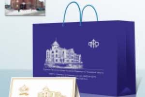 Отрисовка в векторе здания ПФР для сувенирной продукции