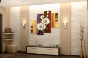 Стена в прихожей