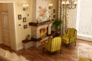 Частный дом (гостиная)