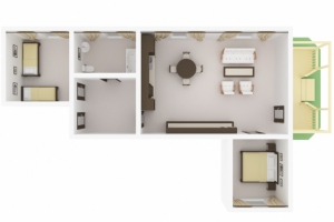 Планировка помещения в 3d