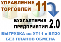 Выгрузка данных из 1С УТ 10.3-11 в Бухгалтерию 2