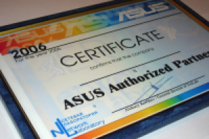 Сертификат ASUS