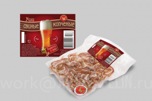 Дизайн упаковки «Свиные ушки к пиву»