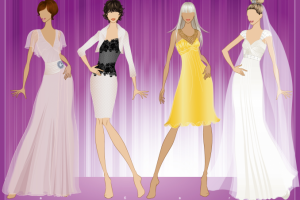 Вечерние платья (эскиз в векторе)