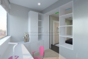 балкон в десткой. 3-х комн. квартира. вид 1