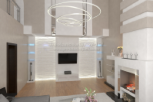 гостиная. коттедж. вид 2