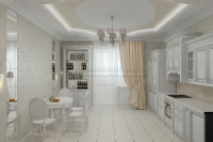 кухня. 3 комн. квартира. вид 1