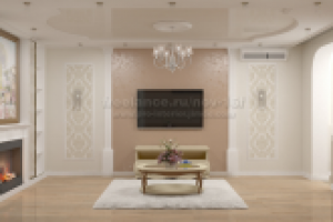 гостиная. 1 комн. квартира. вид 2