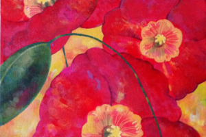 Маки. Холст, акрил.