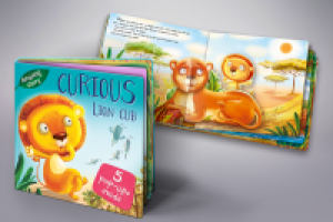 Дизайн обложки и верстка детской книги с объемными иллюстрациями