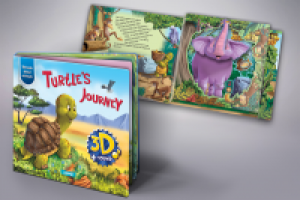 Дизайн обложки и верстка детской книги с объемными иллюстрациями