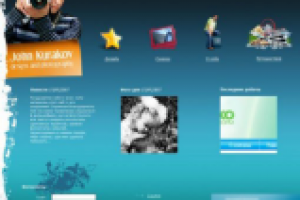 Дизайн + верстка сайта портфолио Джона Куракова (фотограф)