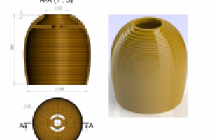 Абажур из картона