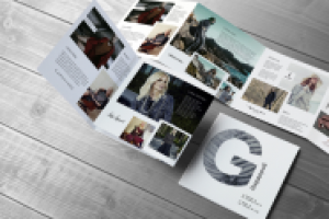 Презентационный буклет магазина женской одежды Gардероб