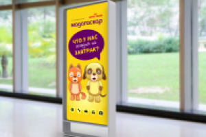 Визуальная коммуникация для сети зоомагазинов Мадагаскар