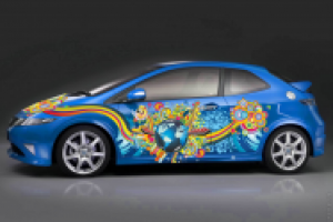 Наклейка на хонду