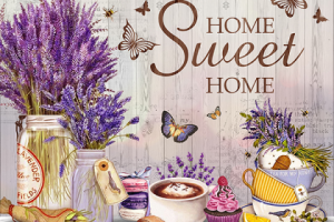 Лаванда наклейка