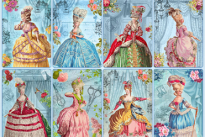 Карточки винтаж дамы