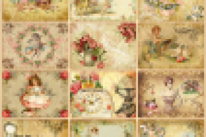 карточки винтаж